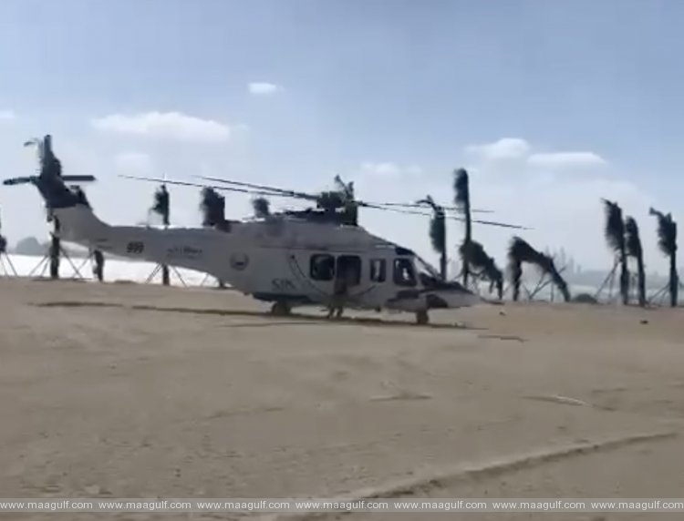 Dubai Police Air Wing defies Unstable Weather Conditions to airlift critically ill Woman to Hospital